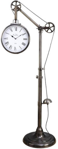 Pully Clock,Industrial Elegance Pully Clock