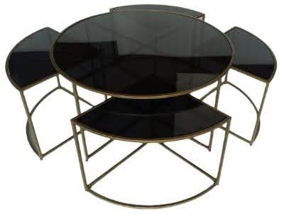 Coffee Table Set of 5,Modular Harmony Coffee Table Set of 5