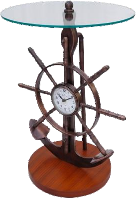 Clock with Anchor Table,Anchor Timepiece Clock with Anchor Table