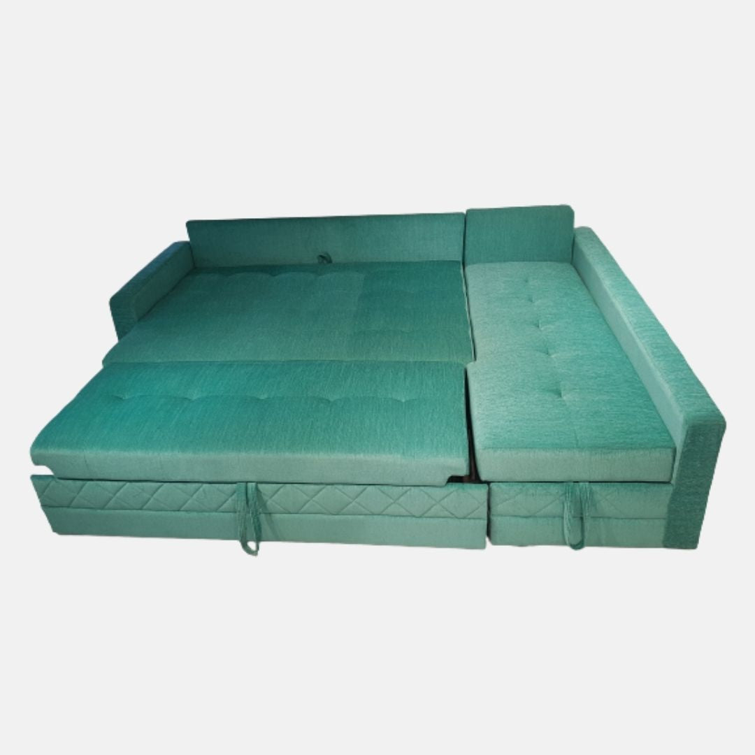 Krini L Shape Sofa Bed with Lounger & Storage