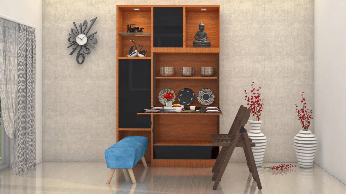 Nebula Ultra Foldable Dining unit with Two Chairs and Ottoman