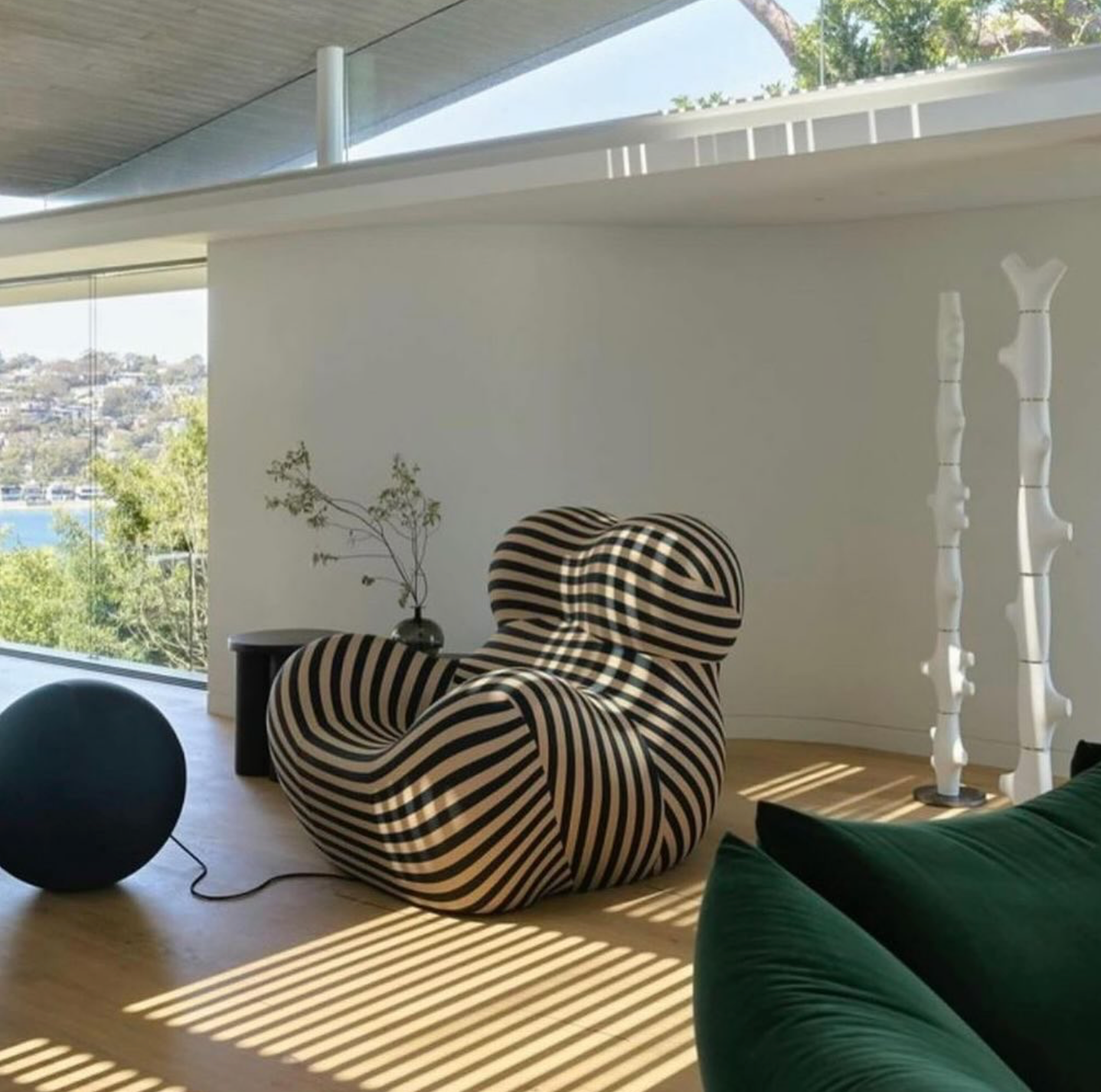 Zebra Sphere Lounger
