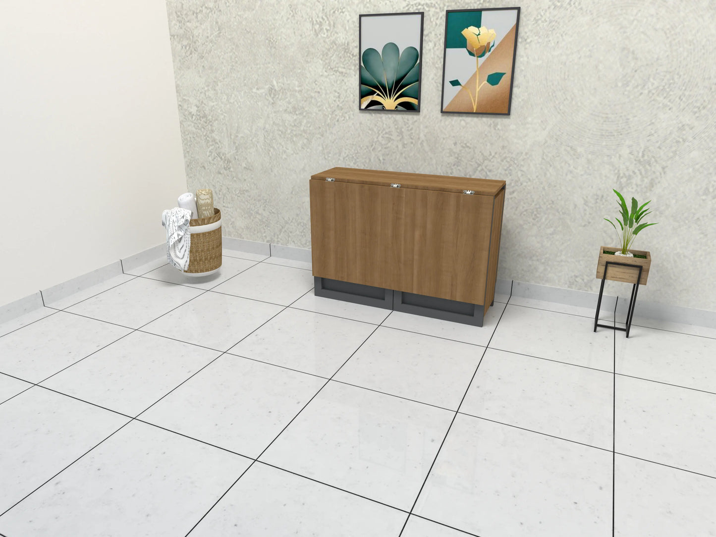 Axis B Double Flap Open Dining Unit w Chairs